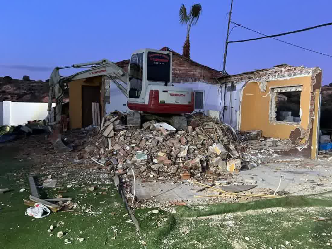 Excavación con miniexcavadora